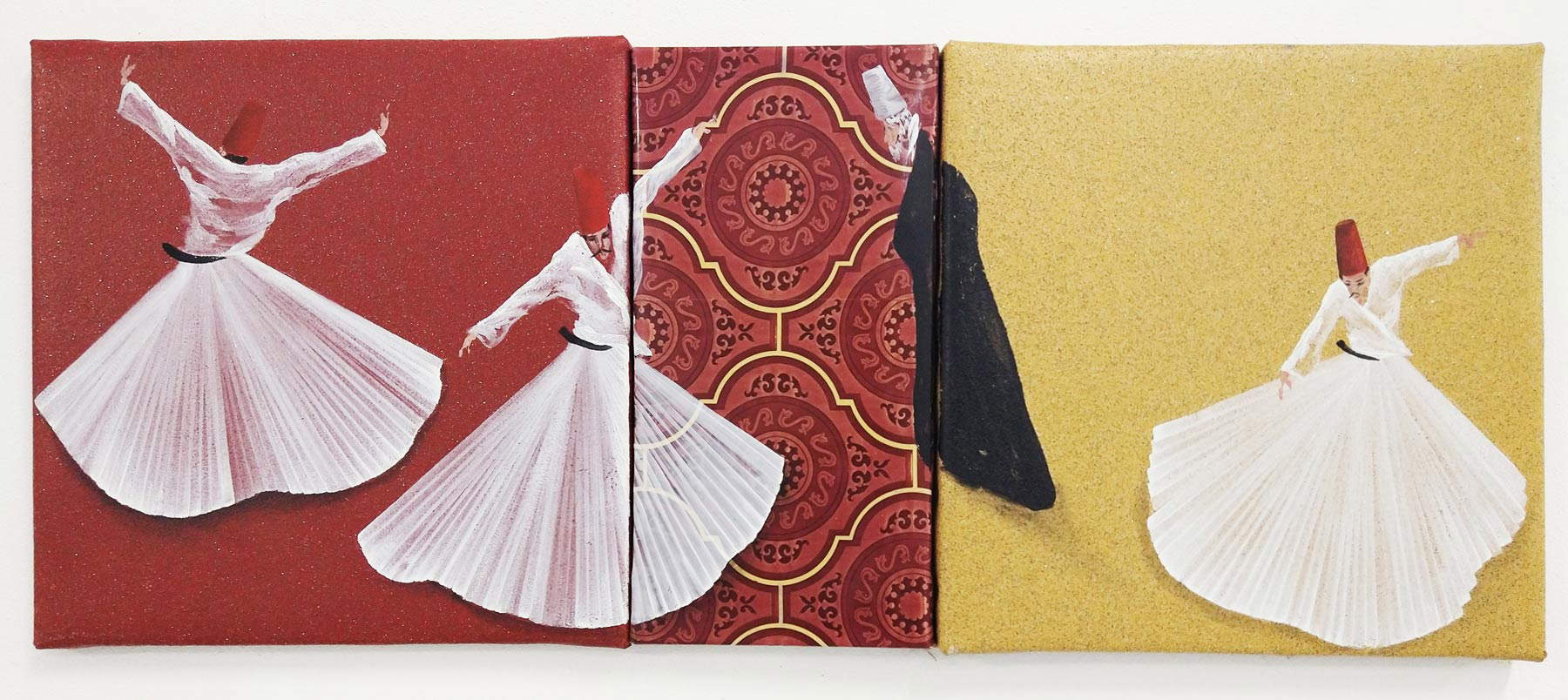 Aldo Mondino, Untitled (Dervishes) (s.d.; mixed media) Aldo Mondino, Untitled (Dervishes) (s.d.; mixed media)