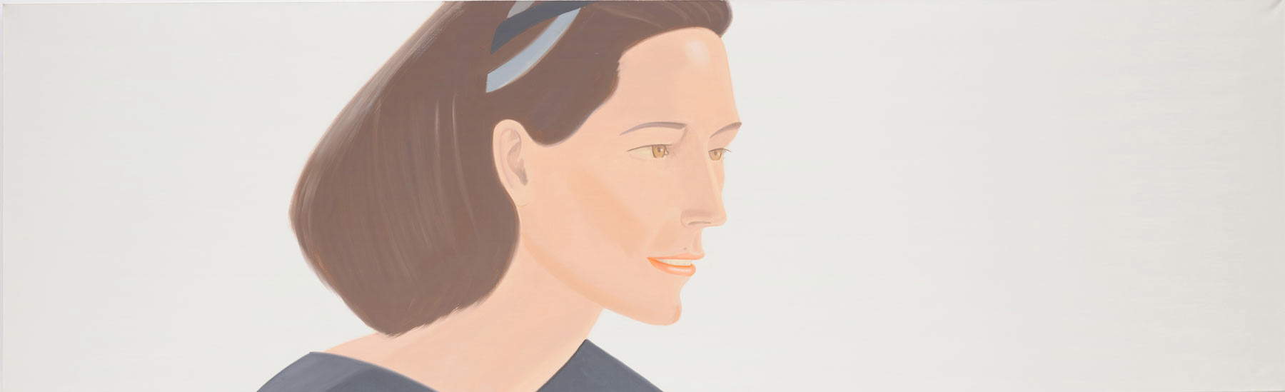 Alex Katz, Grey bow (1989; Modena, Collezione privata) Alex Katz, Grey bow (1989; Modena, Collezione privata)