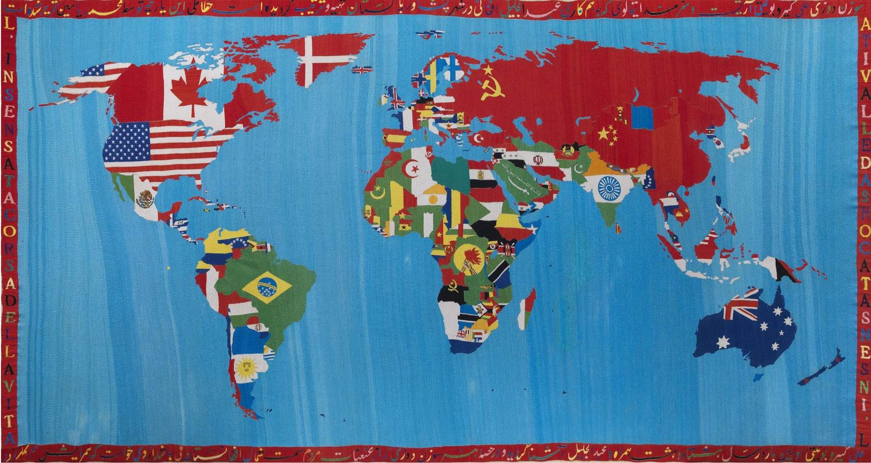 Alighiero Boetti, life, style and works of the exponent of Arte Povera