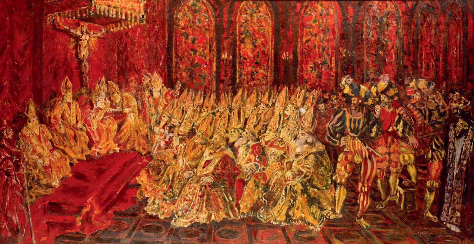 Aligi Sassu, El Concilio de Trento (1941-1942; óleo sobre lienzo; colección particular) Aligi Sassu, El Concilio de Trento (1941-1942; óleo sobre lienzo; colección particular)