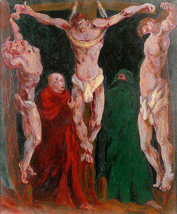 Aligi Sassu, Crucifixión (1941; óleo sobre lienzo; colección particular) Aligi Sassu, Crucifixión (1941; óleo sobre lienzo; colección particular)