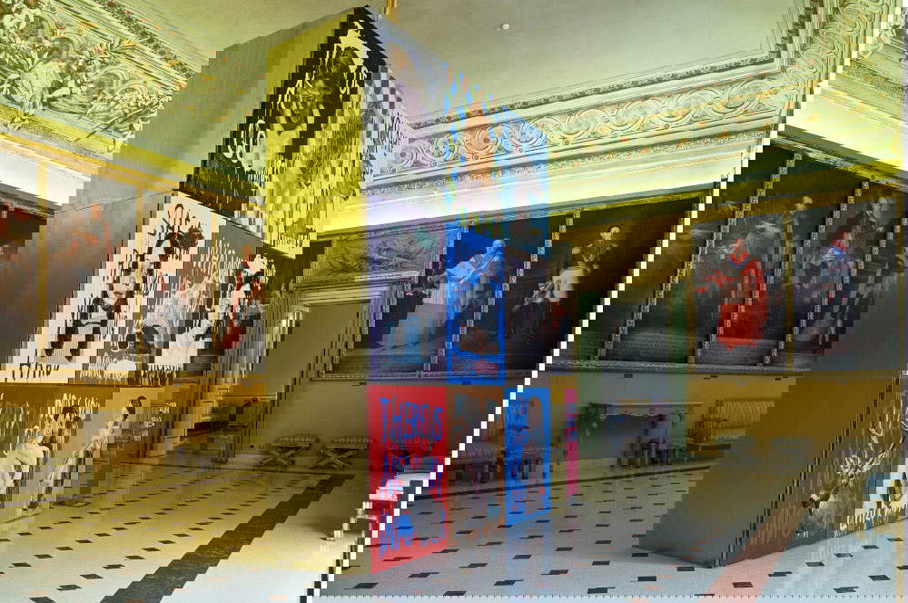 Einrichtung der Ausstellung