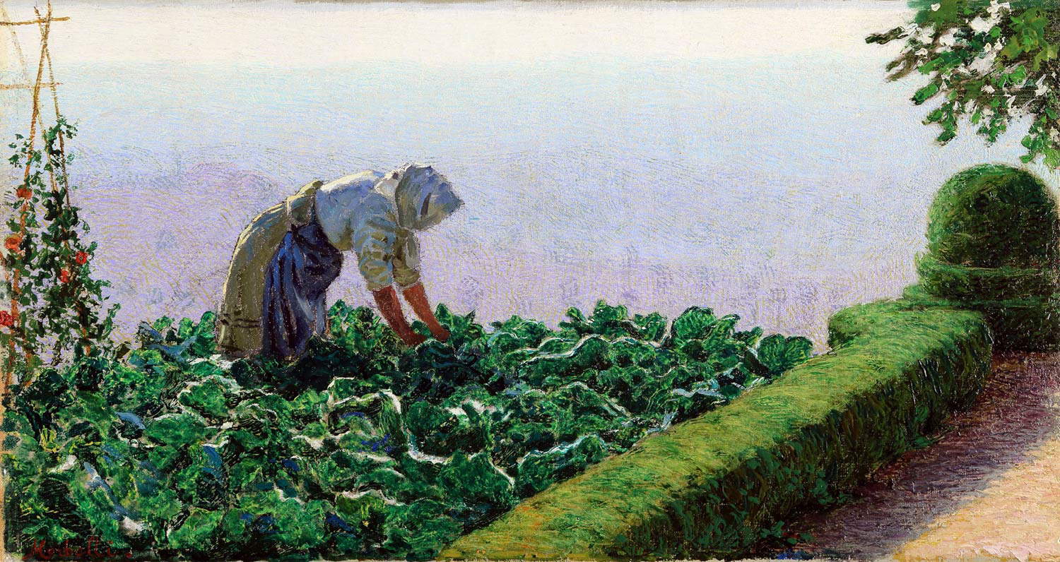 Angelo Morbelli, Sammlung von Kohlköpfen (Öl auf Leinwand, 30 x 55 cm; Privatsammlung, mit freundlicher Genehmigung der Enrico Gallerie d'Arte, Mailand) Angelo Morbelli, Sammlung von Kohlköpfen (Öl auf Leinwand, 30 x 55 cm; Privatsammlung, mit freundlicher Genehmigung der Enrico Gallerie d'Arte, Mailand)