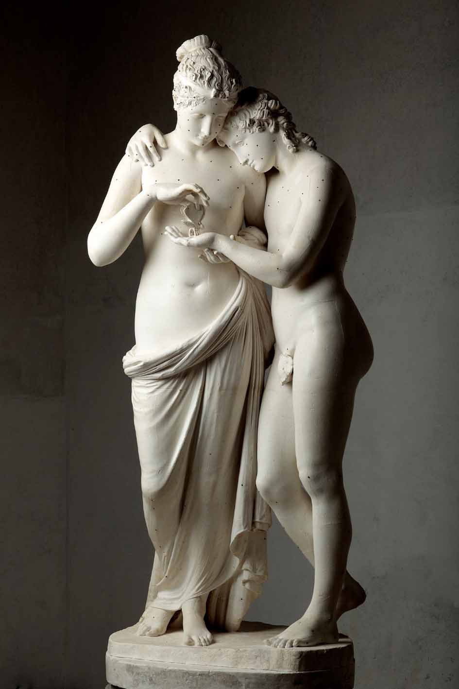 Antonio Canova, Amore e Psiche stanti (1796-1800; gesso multiplo 1:1; Veneto, Collezione privata)