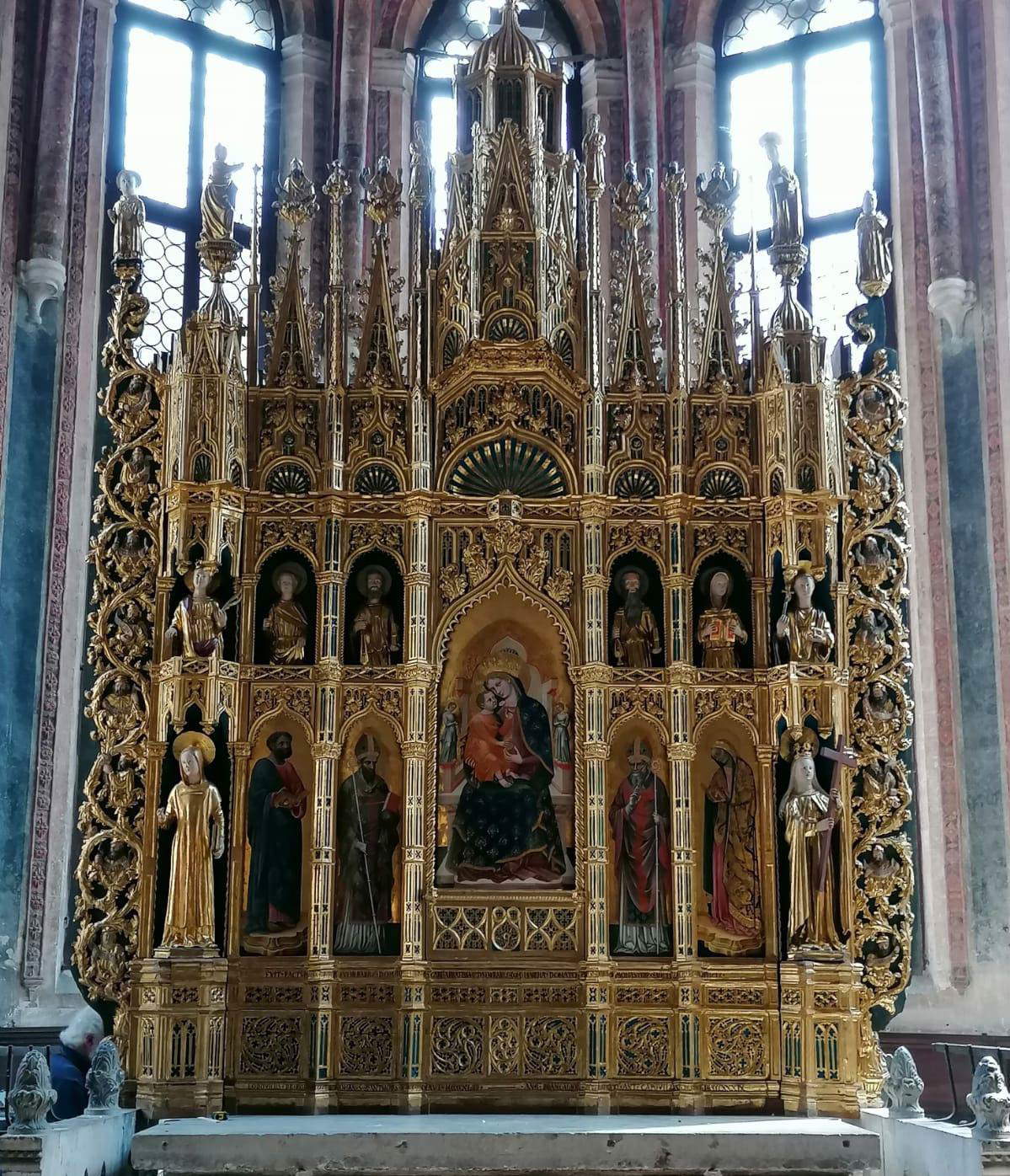 The Polyptych of the Virgin after restoration The Polyptych of the Virgin after restoration