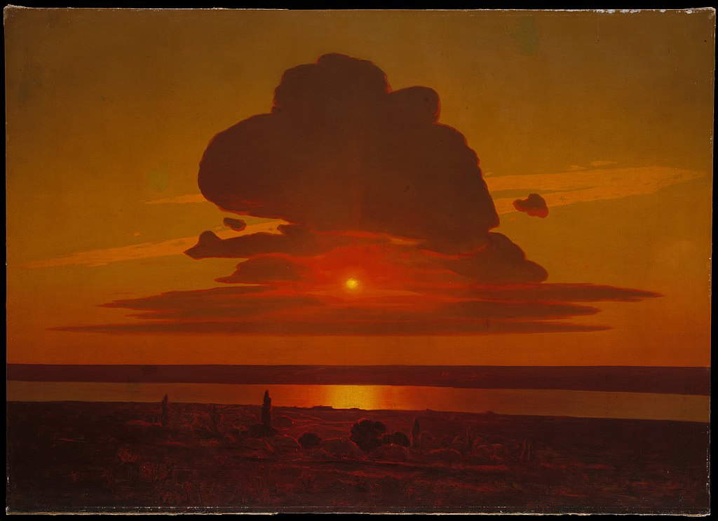 Arkhip Kuindzhi, Red Sunset on the Dnepr (August 1905; oil on canvas, 134.6 x 188 cm; New York, Metropolitan Museum of Art) Arkhip Kuindzhi, Red Sunset on the Dnepr (August 1905; oil on canvas, 134.6 x 188 cm; New York, Metropolitan Museum of Art)