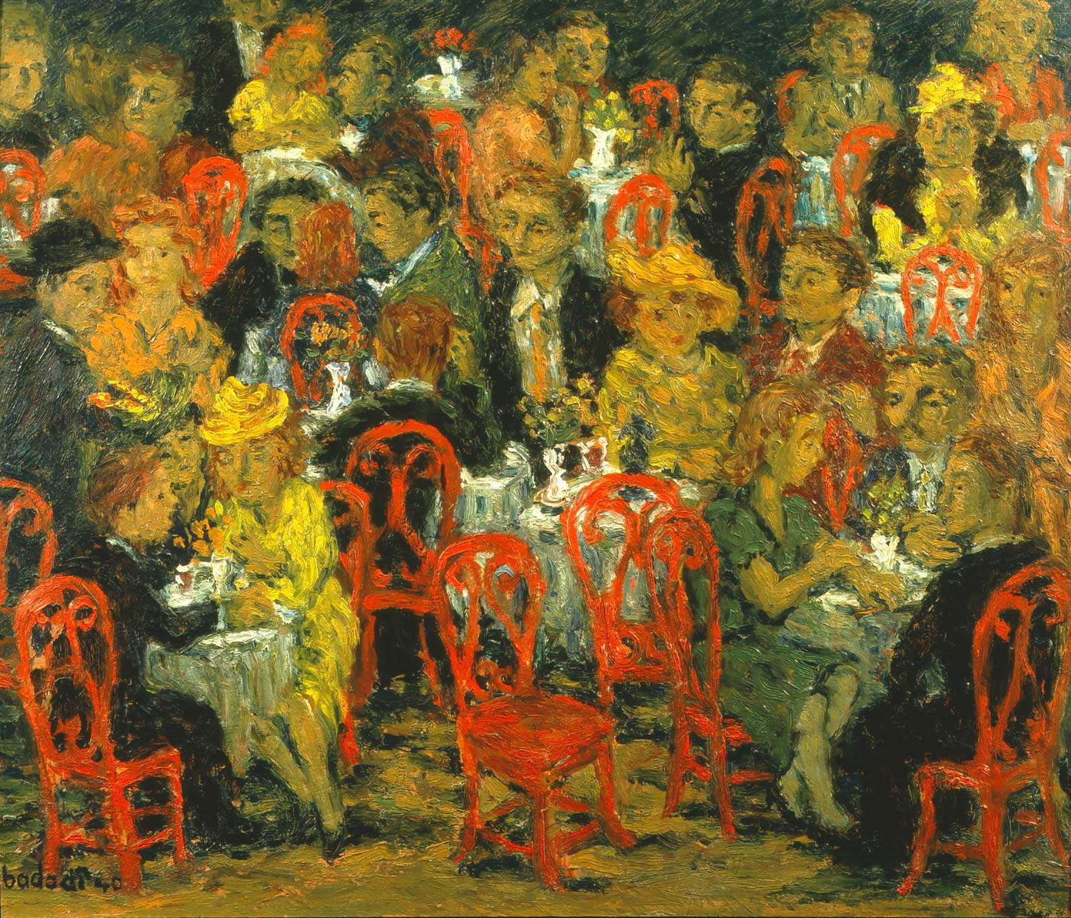 Arnaldo Badodi, Café (1940; óleo sobre contrachapado, 48 × 58 cm; Colección Giuseppe Iannaccone) Arnaldo Badodi, Café (1940; óleo sobre contrachapado, 48 × 58 cm; Colección Giuseppe Iannaccone)