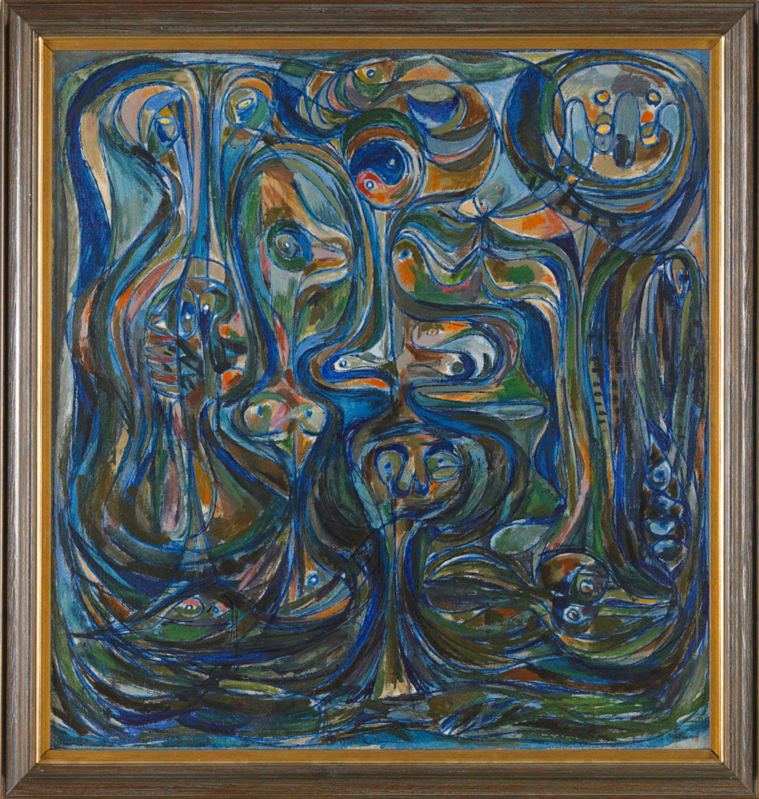 Asger Jorn, Senza titolo (1948; olio su tessuto hessian, 116 x 109 cm; Vienna, Albertina Museum - The Haselsteiner Family Collection) © Photo: Franz Schachinger, Wien (Inv. EDLDB2693) © Asger Jorn / SIAE 2022 Asger Jorn, Senza titolo (1948; olio su tessuto hessian, 116 x 109 cm; Vienna, Albertina Museum - The Haselsteiner Family Collection) © Photo: Franz Schachinger, Wien (Inv. EDLDB2693) © Asger Jorn / SIAE 2022