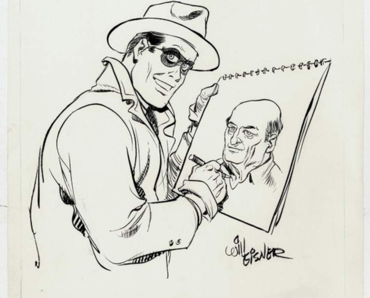 Will Eisner's self-portrait donated to the Uffizi. In exchange in Lucca a drawing attributed to Agostino Carracci.