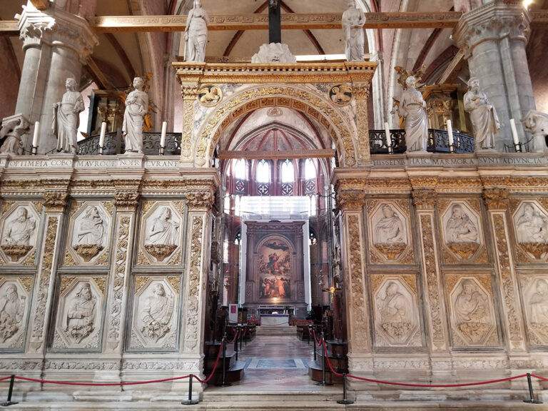 Venice, restoration of Titian's Assumption in the Basilica dei Frari completed