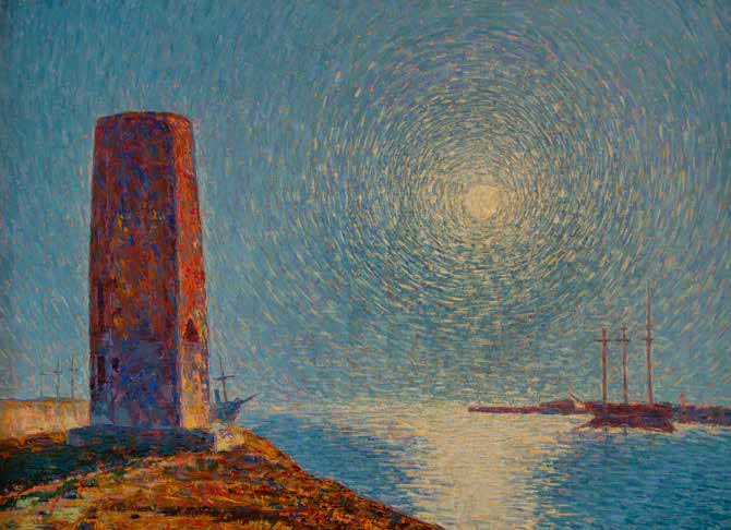 Benvenuto Benvenuti, La Torre Magnale (c. 1930; óleo sobre lienzo, 67x90 cm; Livorno, Galleria d'Arte Goldoni)