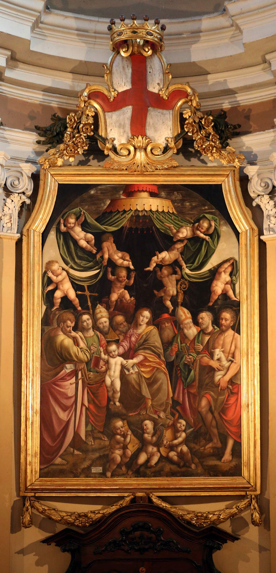 Bernardino Lanino, Madone de la grâce (1568 ; Vercelli, église de San Paolo) Bernardino Lanino, Madone de la grâce (1568 ; Vercelli, église de San Paolo)
