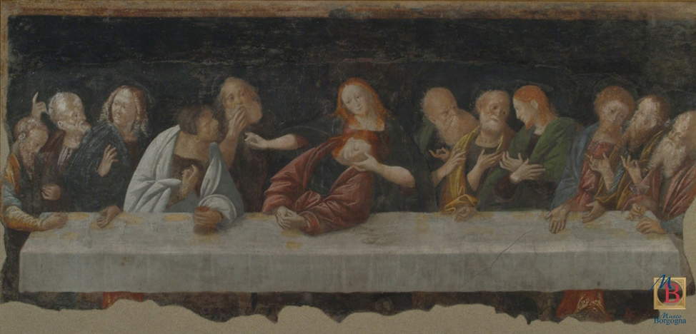 Bernardino Lanino, Cène (133 x 274 cm ; Vercelli, Museo Borgogna) Bernardino Lanino, Cène (133 x 274 cm ; Vercelli, Museo Borgogna)