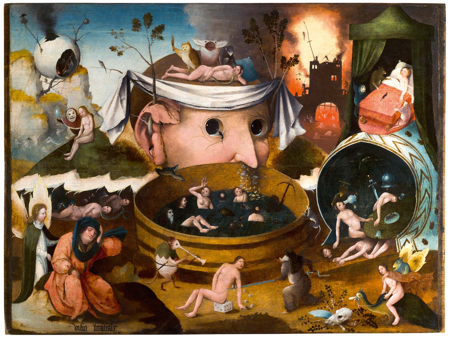Taller de Jheronimus Bosch, La visión de Tundalo (c. 1490-1525; óleo sobre tabla; Madrid, Museo Lázaro Galdiano). © Museo Lázaro Galdiano, Madrid Taller de Jheronimus Bosch, La visión de Tundalo (c. 1490-1525; óleo sobre tabla; Madrid, Museo Lázaro Galdiano). © Museo Lázaro Galdiano, Madrid