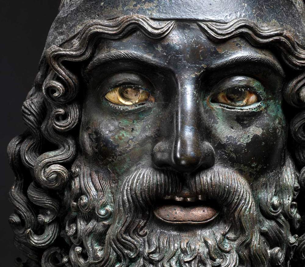 At the Accademia Gallery in Florence, the Riace Bronzes in the shots of Luigi Spina 