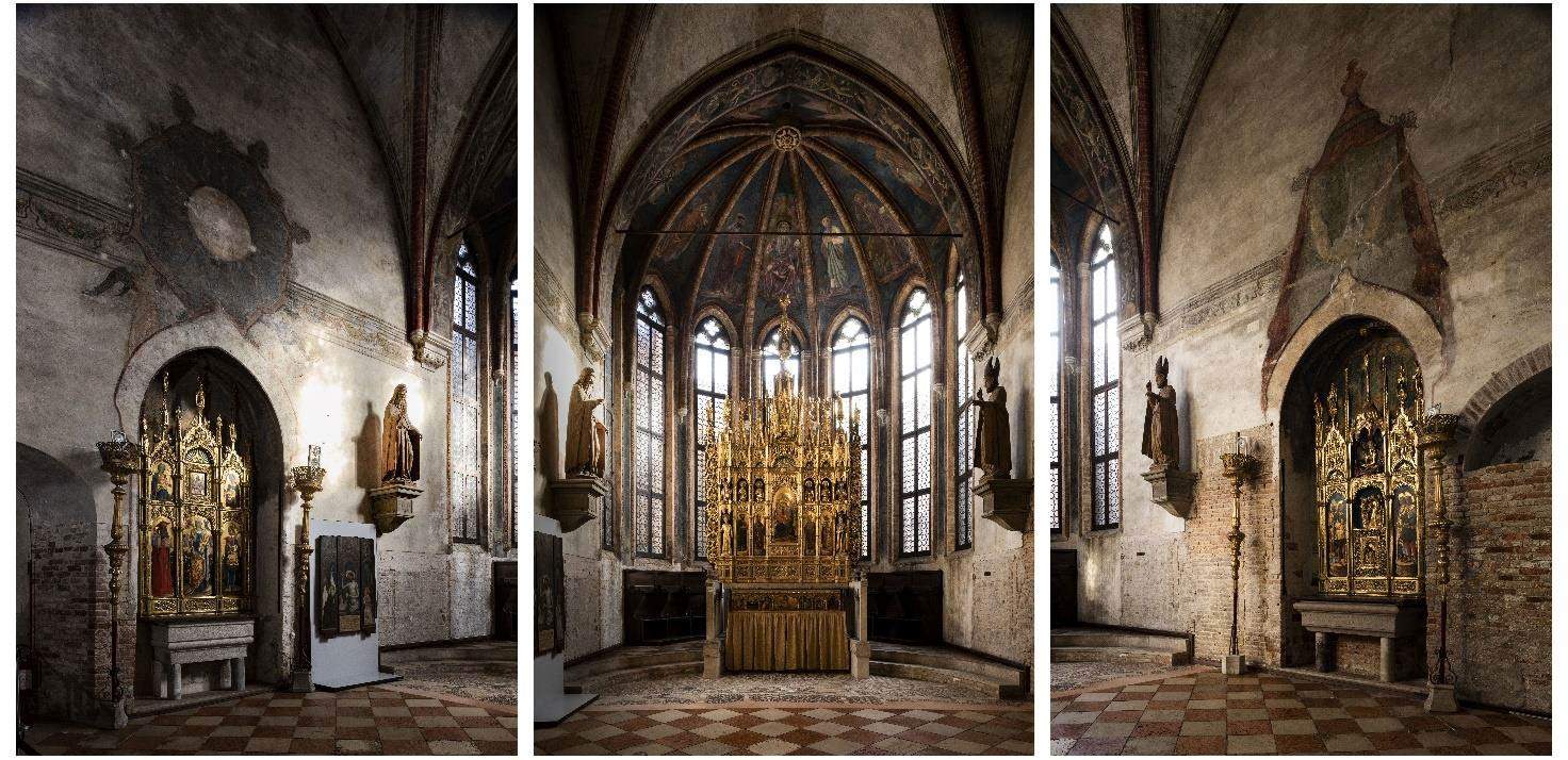 Venise, achèvement de la restauration du polyptyque de la Vierge de Vivarini et Giovanni d'Alemagna