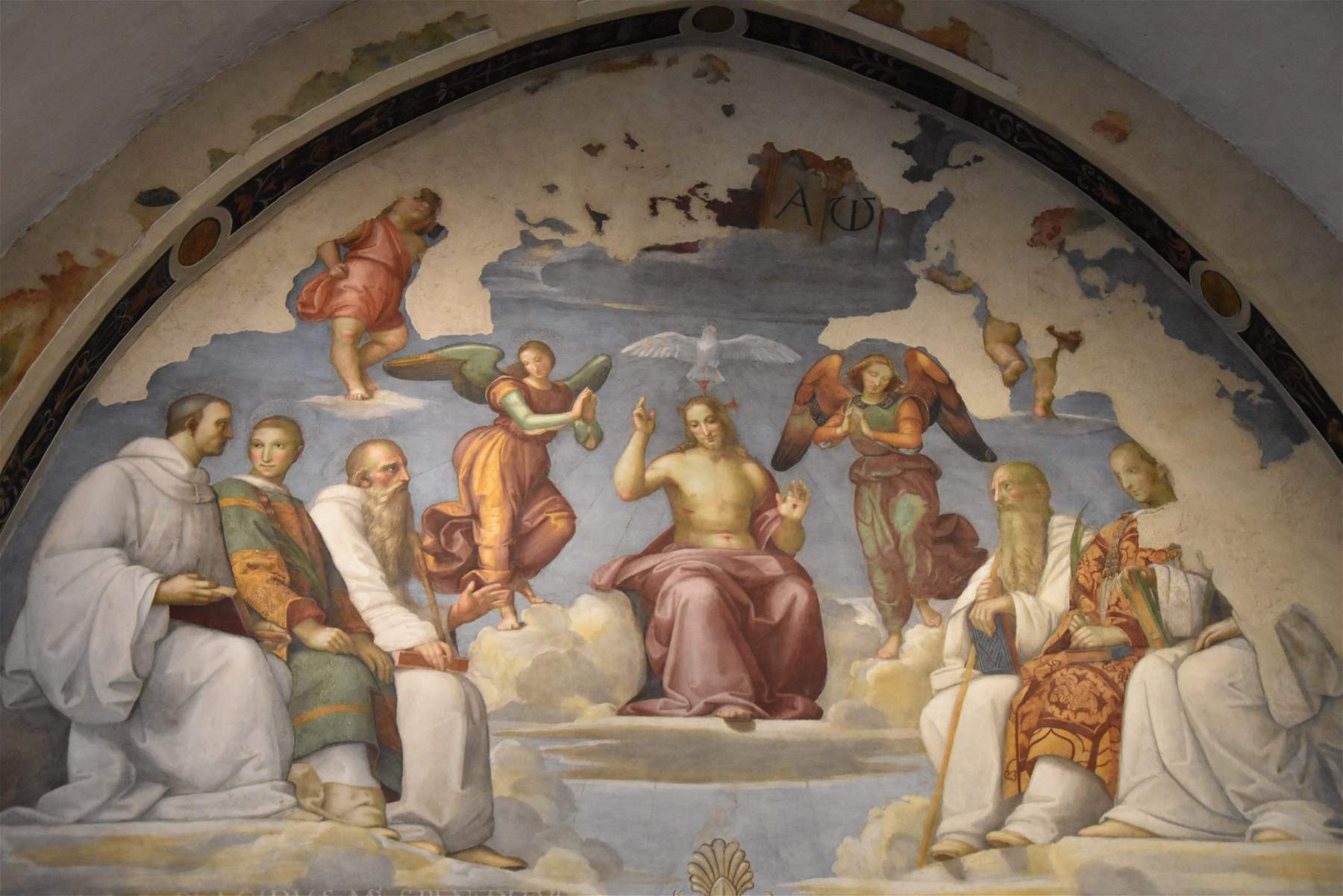 Pérouse, restauration des fresques de Raphaël et du Pérugin dans la chapelle San Severo