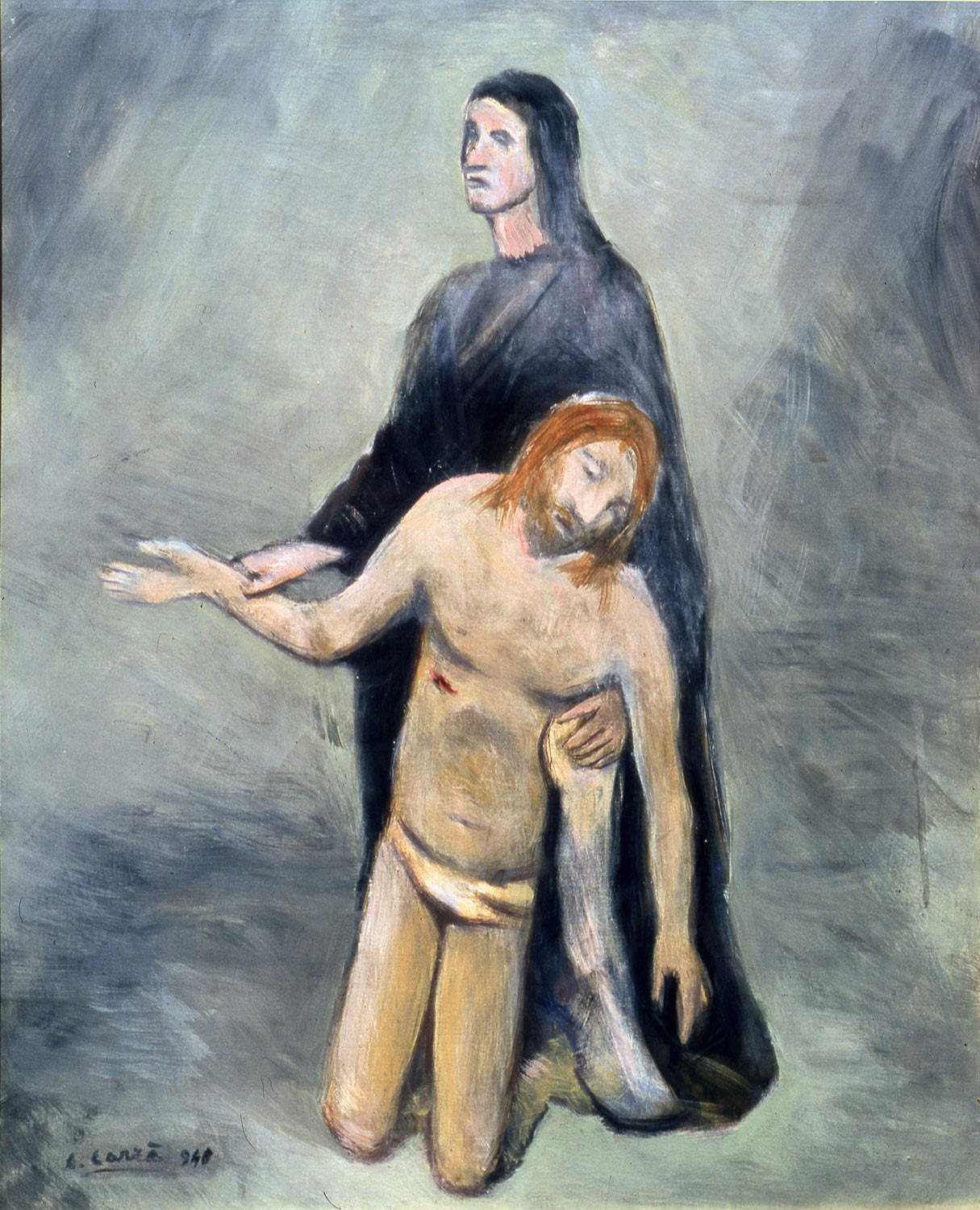 Carlo Carrà, Pietà (1948 olio su tela, 88 x 68 cm; Città del Vaticano, Musei Vaticani, Collezione d’Arte Moderna e Contemporanea, inv. 23097)  Foto © Governatorato SCV, Direzione dei Musei e dei Beni Culturali Carlo Carrà, Pietà (1948 olio su tela, 88 x 68 cm; Città del Vaticano, Musei Vaticani, Collezione d’Arte Moderna e Contemporanea, inv. 23097)  Foto © Governatorato SCV, Direzione dei Musei e dei Beni Culturali