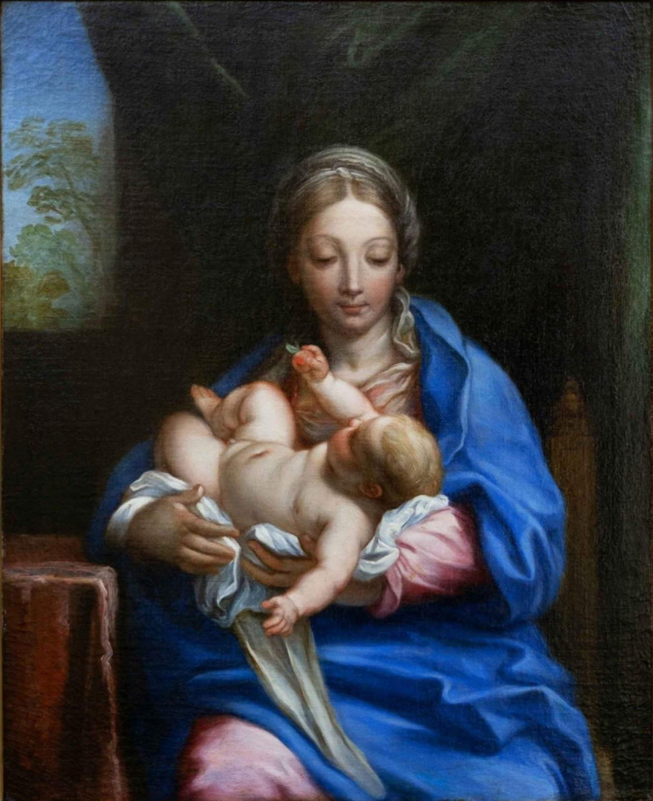 Carlo Maratta, Madonna and Child Jesus Holding a Fruit (Private Collection) Carlo Maratta, Madonna and Child Jesus Holding a Fruit (Private Collection)