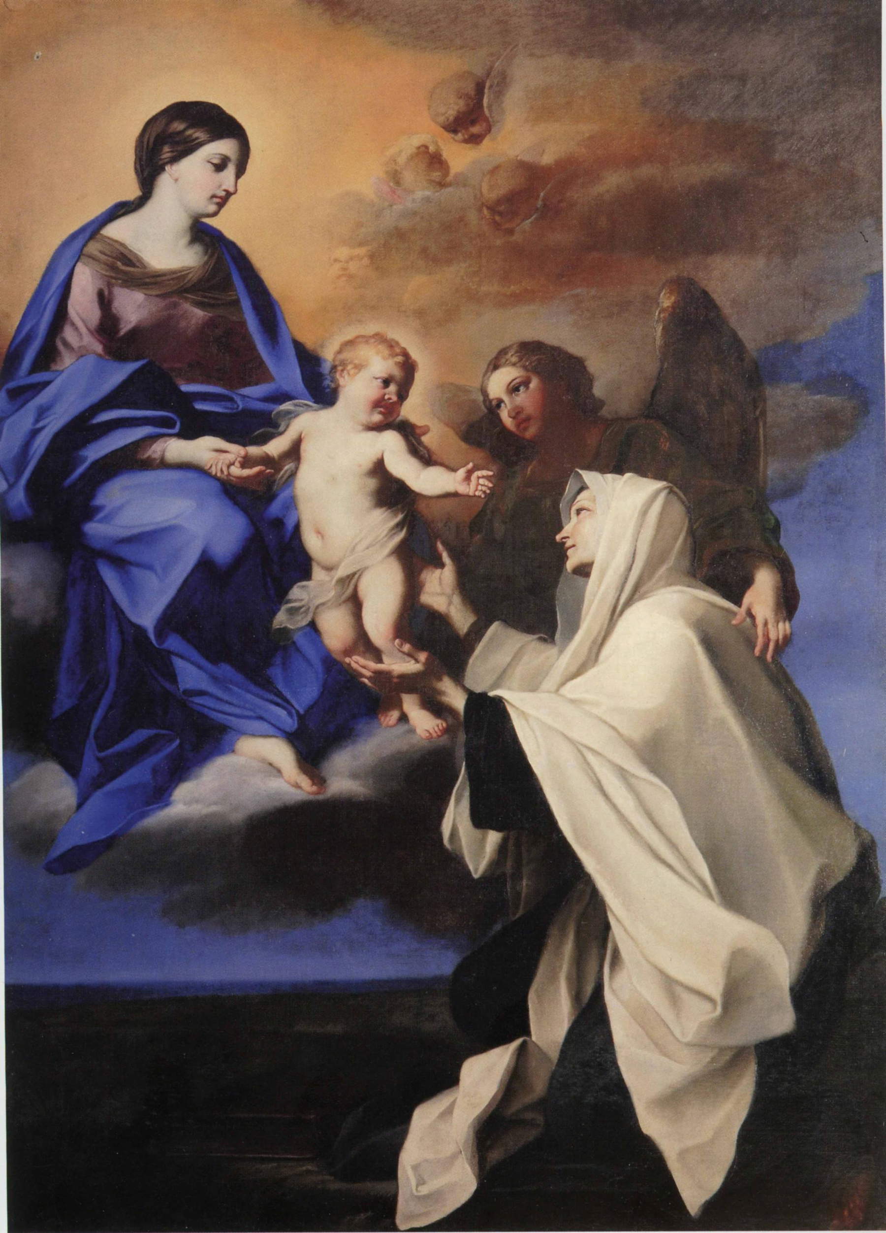 Carlo Maratta, The Virgin and Child Appear to St. Francesca Romana (Ascoli Piceno, church of Sant'Angelo Magno) Carlo Maratta, The Virgin and Child Appear to St. Francesca Romana (Ascoli Piceno, church of Sant'Angelo Magno)