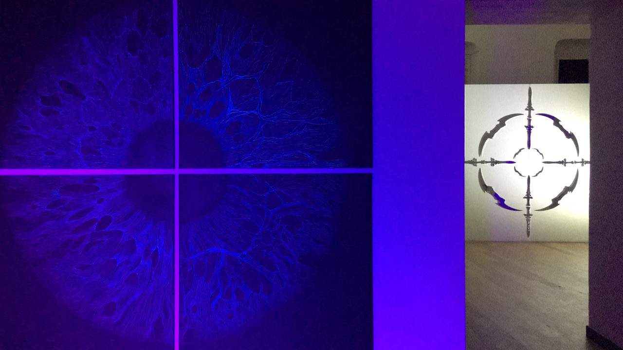 In Andora, light installations by Carlo Bernardini and Nicola Evangelisti on display.