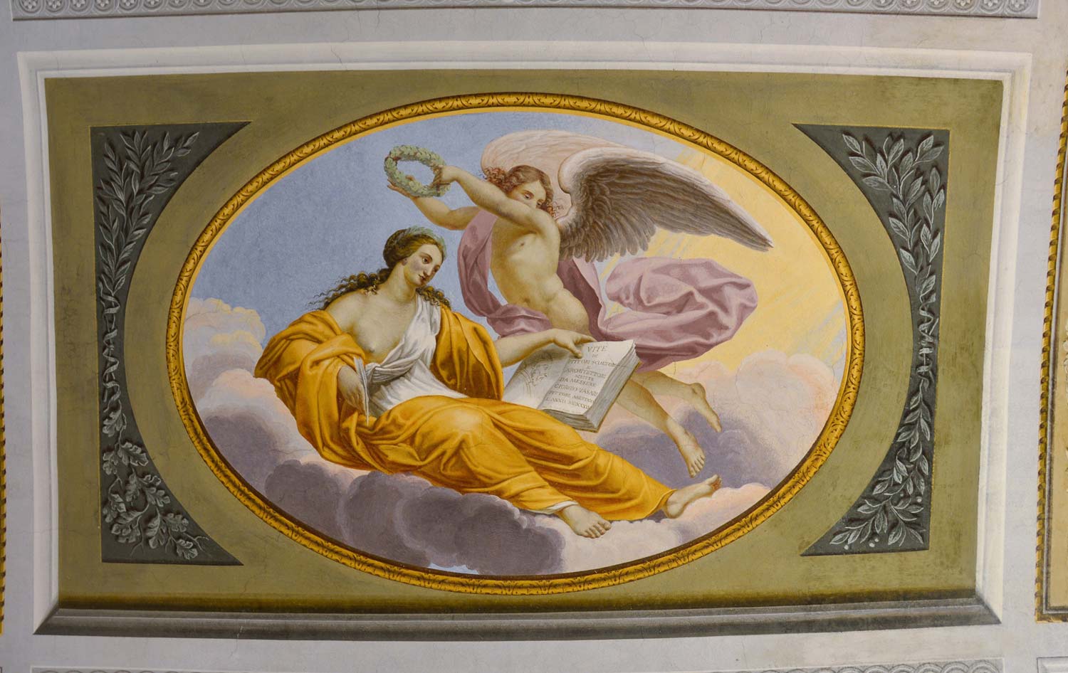 Décorations de Raimondo Zaballi au plafond de la cuisine Décorations de Raimondo Zaballi au plafond de la cuisine