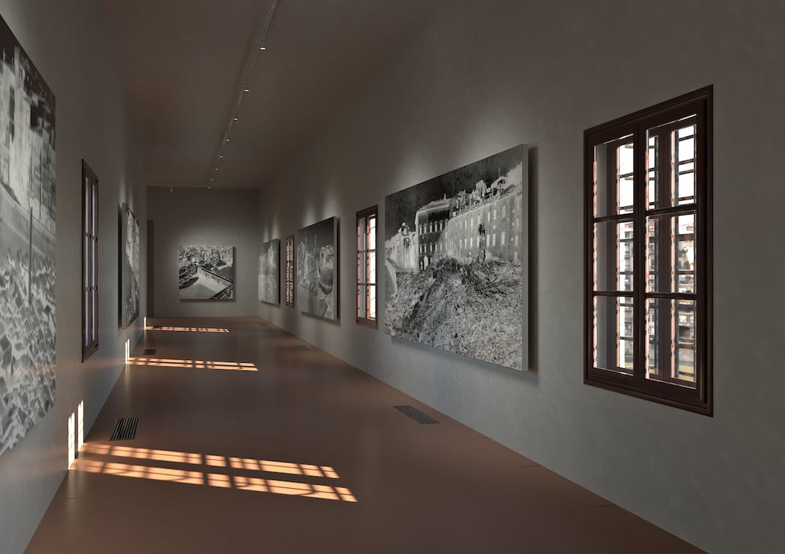 Rendering dell'allestimento del 2023