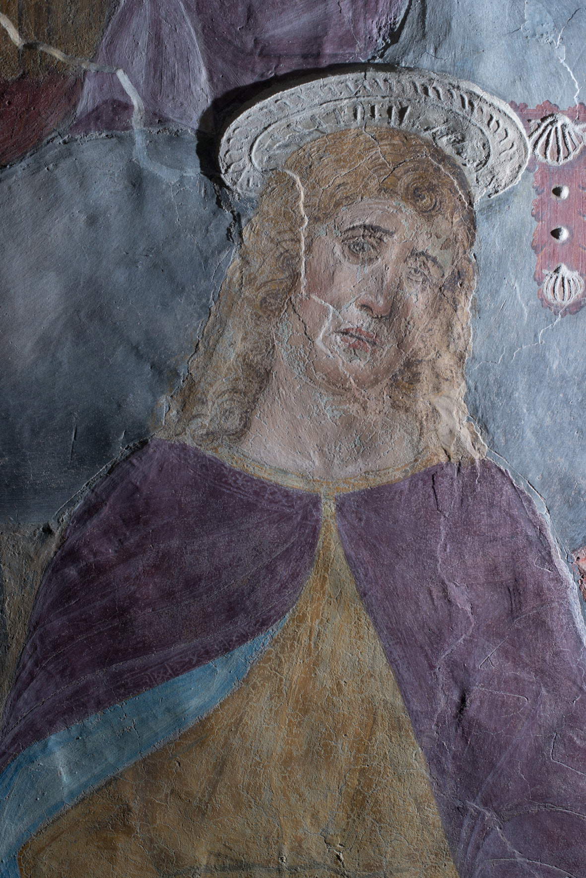 Donato Montorfano, Crucifixion, détail de Saint Jean dans la lumière rasante. Photo de Mauro Renzani Donato Montorfano, Crucifixion, détail de Saint Jean dans la lumière rasante. Photo de Mauro Renzani