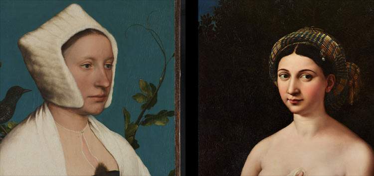 Transfert anglais pour la Fornarina. En contrepartie, la Dame à l'écureuil de Holbein est offerte.