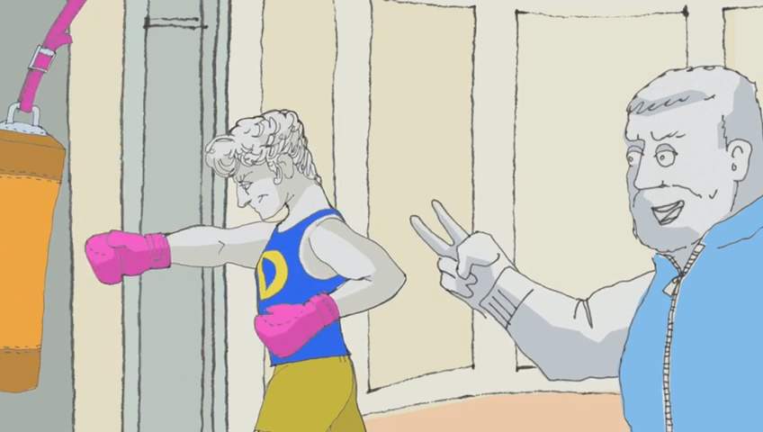The David goes to the gym! An animated video from the Academy Gallery reveals its secret