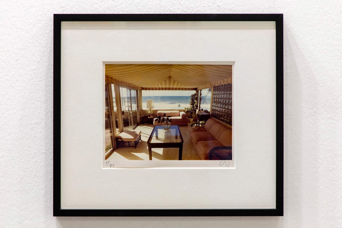 David Hockney, Pacific Ocean at Malibu (1976; fotografia C-Print, 80 esemplari, 21 x 27 cm). Presentato da Lelong &amp; Co., Parigi - New York