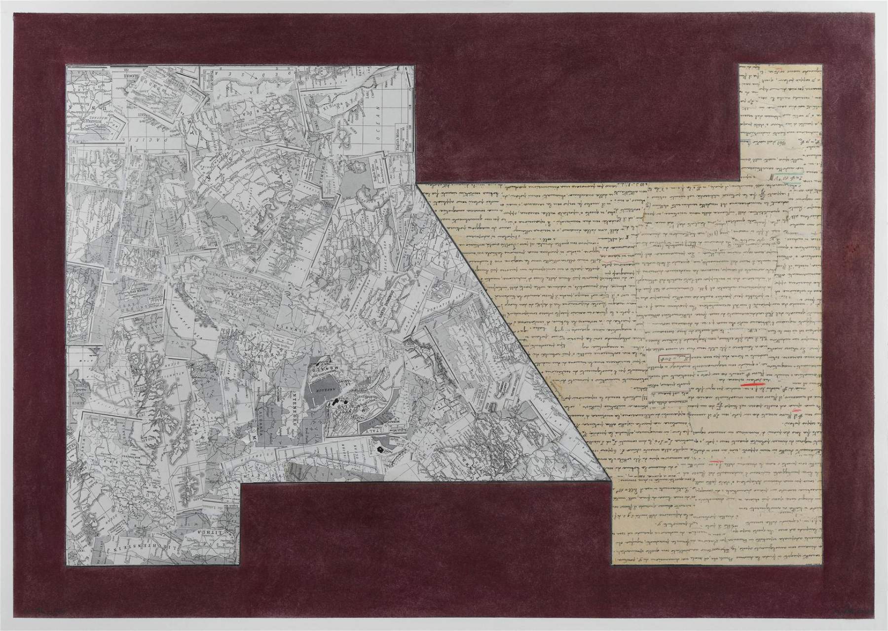 Bologne, les nouvelles œuvres sur papier de David Tremlett à la Galleria G7
