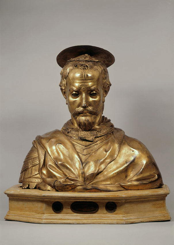 Donatello, Reliquiario di san Rossore (1422-1425 circa; bronzo dorato e argentato, 55 x 58 x 42 cm; Pisa, Museo Nazionale di San Matteo) Donatello, Reliquiario di san Rossore (1422-1425 circa; bronzo dorato e argentato, 55 x 58 x 42 cm; Pisa, Museo Nazionale di San Matteo)