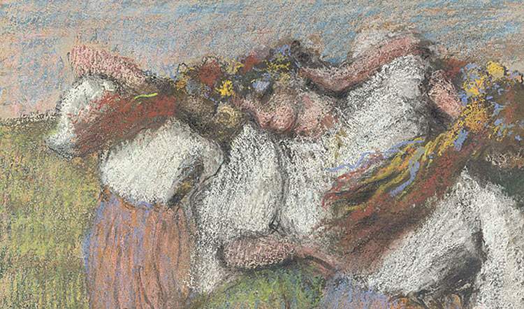 London, at the National Gallery Degas's Russian Ballerinas become Ukrainian Ballerinas