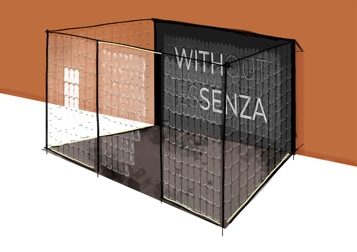 Elisa Cantarelli, WRP (2022; metal, d-bond, plastic bottles, print, neon led, 400 x 400 x 300 cm) Elisa Cantarelli, WRP (2022; metal, d-bond, plastic bottles, print, neon led, 400 x 400 x 300 cm)