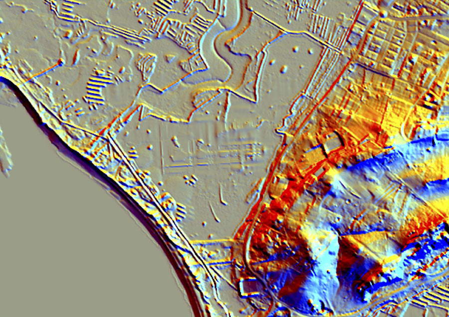 Una delle immagini rilevate con la tecnologia LiDAR dall'Università di Siviglia Una delle immagini rilevate con la tecnologia LiDAR dall'Università di Siviglia