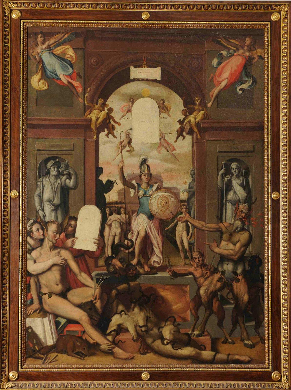 Federico Zuccari, Porta Virtutis (1581; olio su tela, 159 x 112 cm; Urbino, Galleria Nazionale delle Marche)