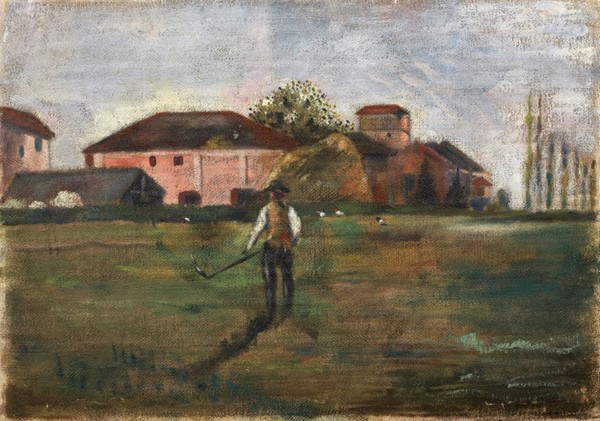 Filippo de Pisis, Campagna ferrarese (1926; olio su tela, 55,5 x 78,8 cm; Collezione privata) Filippo de Pisis, Campagna ferrarese (1926; olio su tela, 55,5 x 78,8 cm; Collezione privata)