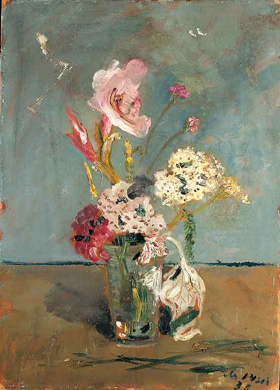 Filippo de Pisis, Gladiolo fulminato (1930; olio su compensato, 51,5 x 71,5 cm; Ferrara, Galleria d'Arte Moderna e Contemporanea - Museo Filippo de Pisis) Filippo de Pisis, Gladiolo fulminato (1930; olio su compensato, 51,5 x 71,5 cm; Ferrara, Galleria d'Arte Moderna e Contemporanea - Museo Filippo de Pisis)