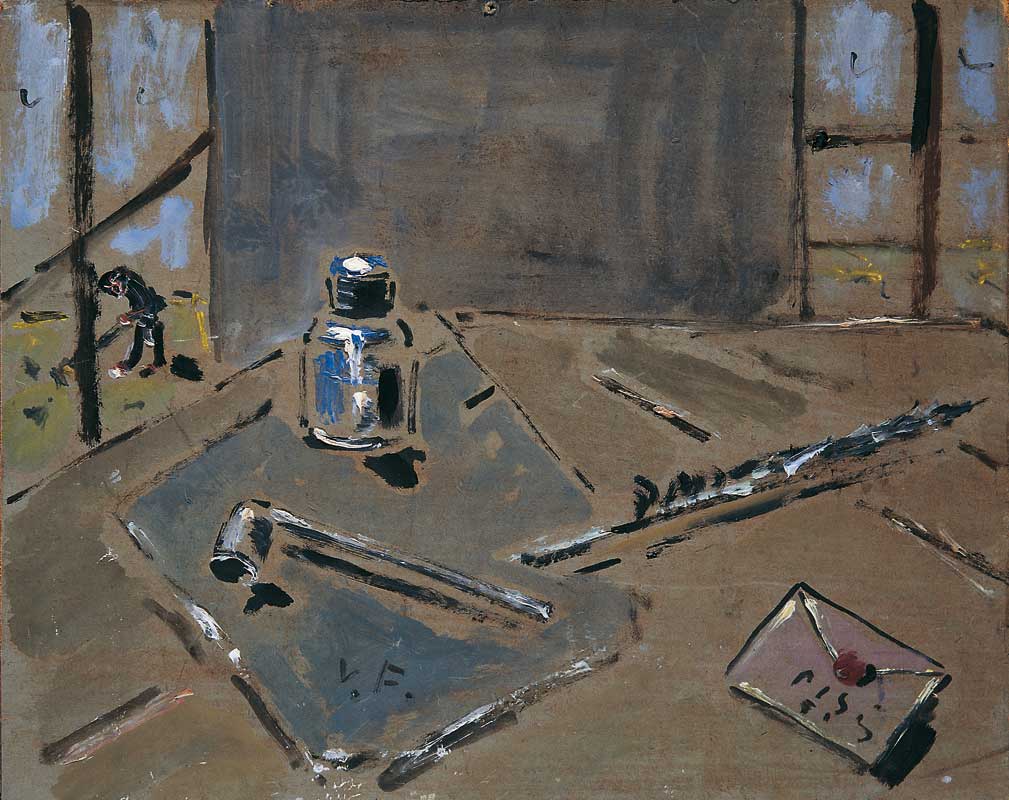Filippo de Pisis, Natura morta con calamaio (1951; olio su tavola di masonite, 39,8 x 50 cm; Ferrara, Galleria d'Arte Moderna e Contemporanea - Museo Filippo de Pisis) Filippo de Pisis, Natura morta con calamaio (1951; olio su tavola di masonite, 39,8 x 50 cm; Ferrara, Galleria d'Arte Moderna e Contemporanea - Museo Filippo de Pisis)