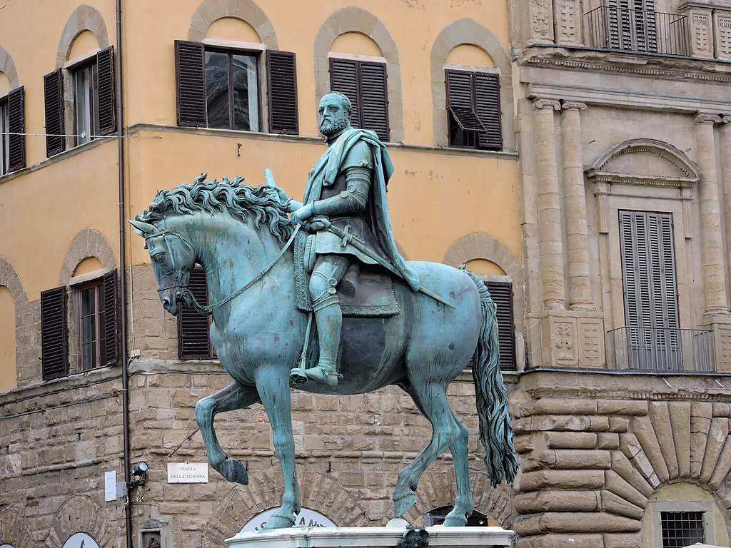 Florence, début des investigations sur le monument à Cosimo I de Giambologna avant restauration