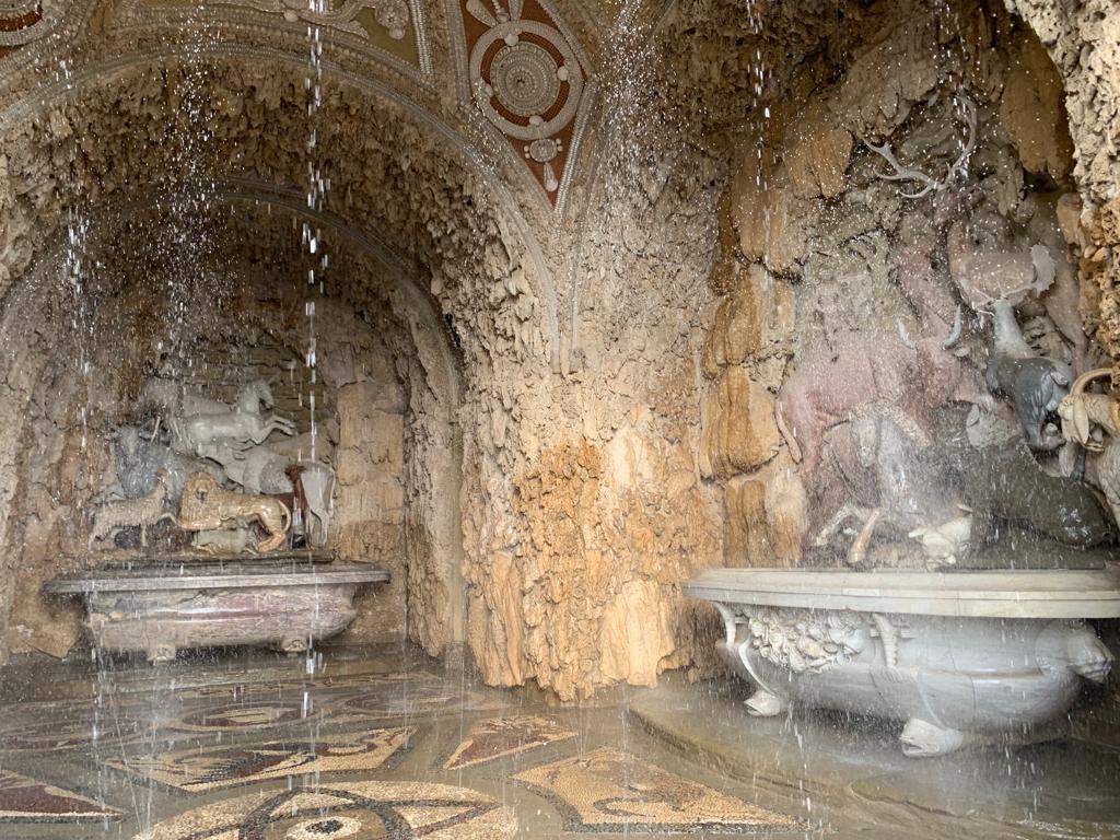 Florence, start of restoration of animal cave sculptures at Villa Medicea di Castello