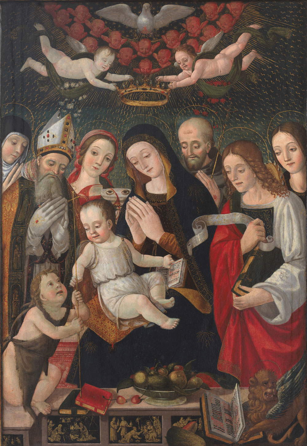 Francesco da Montereale, Vierge à l'enfant avec des saints (1505 ; tempera sur panneau ; L'Aquila, Museo Nazionale d'Abruzzo)