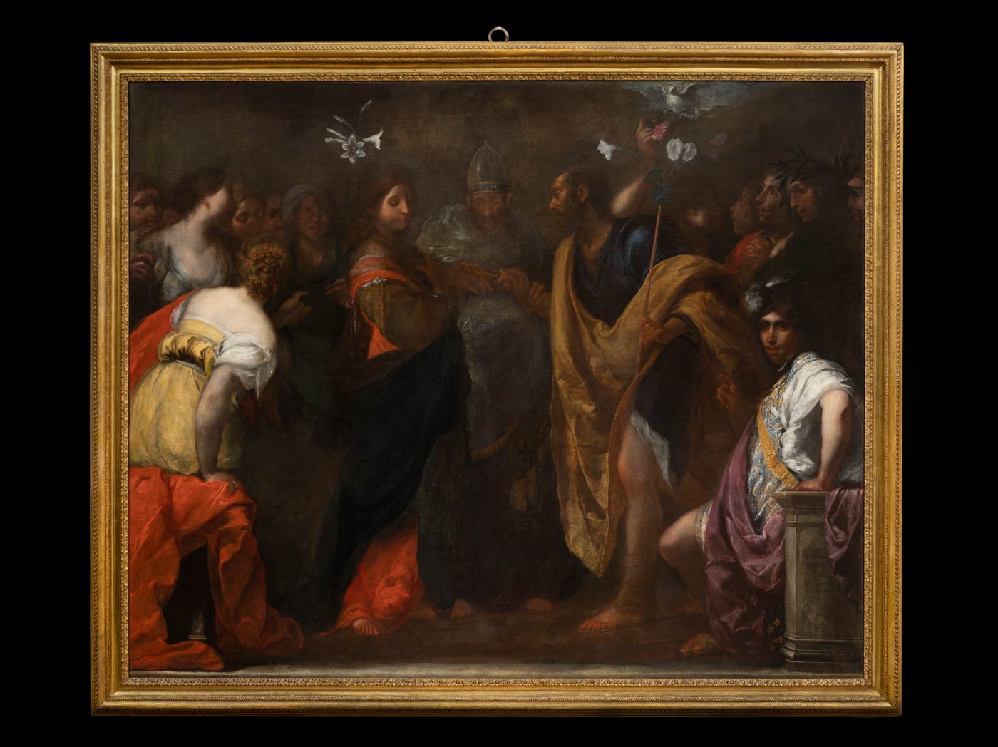 Francesco Furini, Matrimonio della Vergine (1643-1646 circa; olio su tela; Archivio Patrimonio Artistico Intesa Sanpaolo). Foto di Ottaviano Caruso Francesco Furini, Matrimonio della Vergine (1643-1646 circa; olio su tela; Archivio Patrimonio Artistico Intesa Sanpaolo). Foto di Ottaviano Caruso