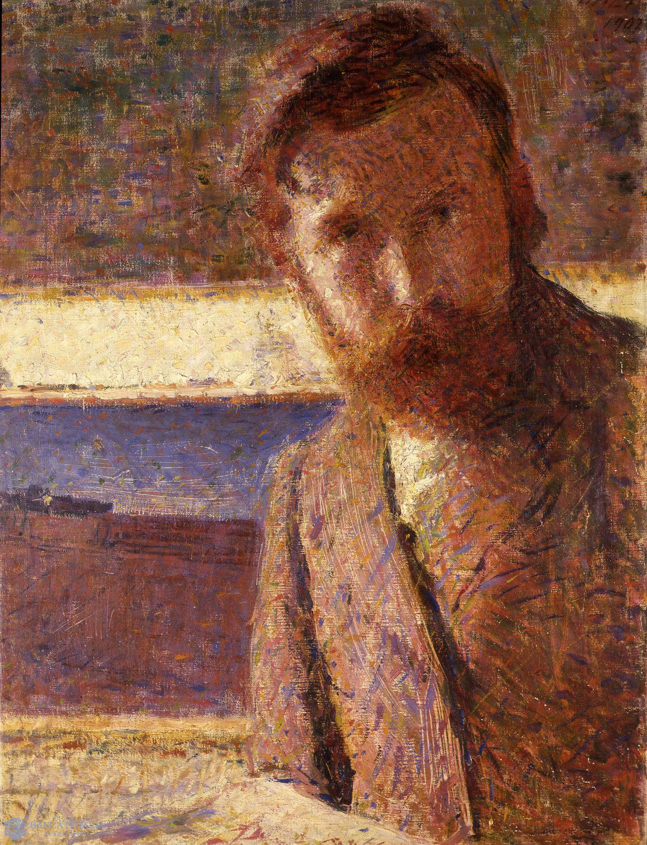 Giacomo Balla, Self-Portrait (1902; oil on canvas, 59 x 43.5 cm; Bank of Italy Collection)