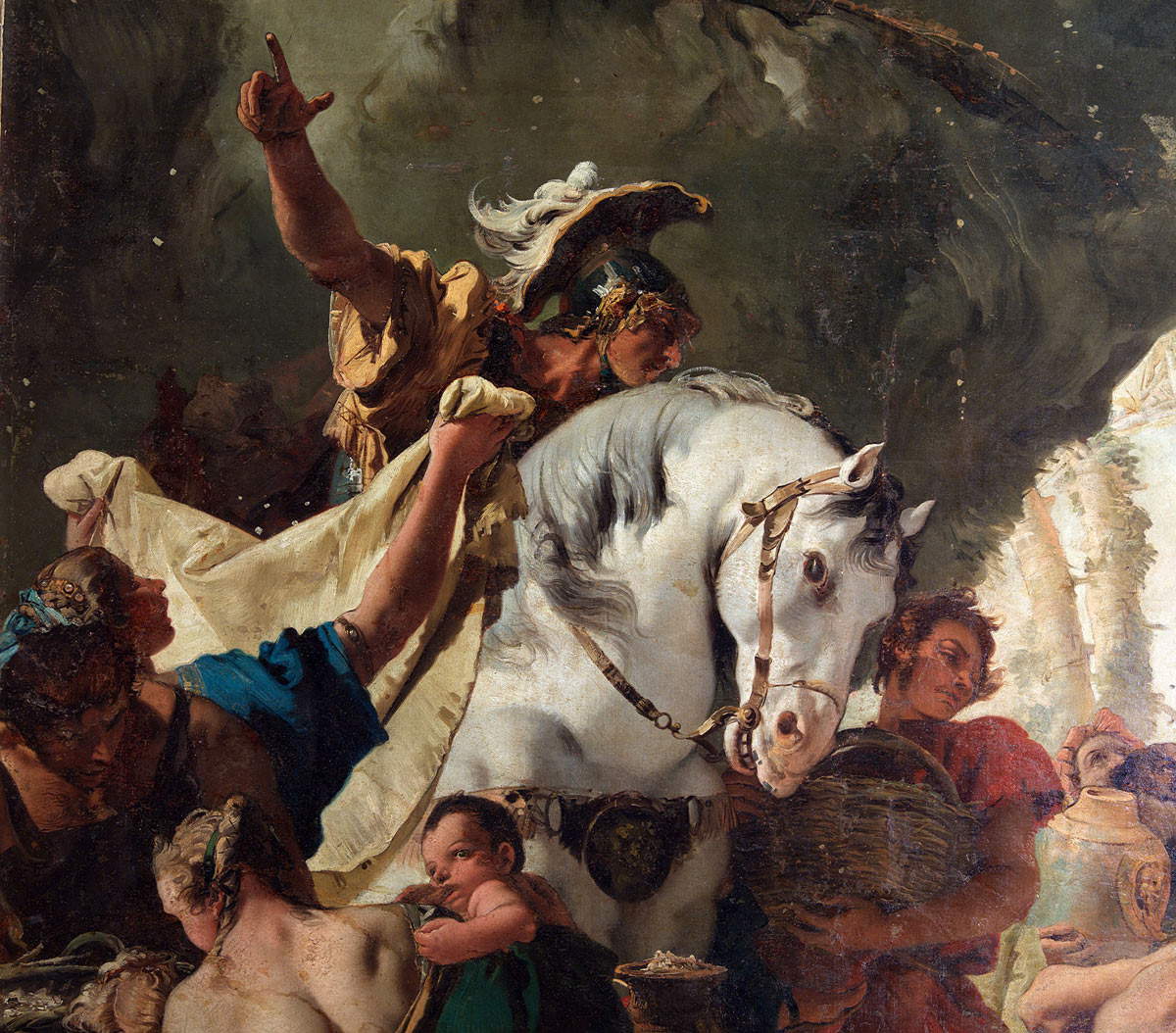 Giambattista Tiepolo, Die Ernte des Manna, Detail. Foto von Virginio Gilberti Giambattista Tiepolo, Die Ernte des Manna, Detail. Foto von Virginio Gilberti