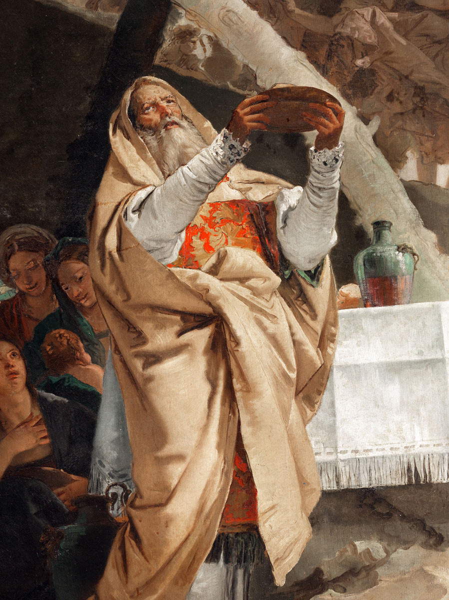 Giambattista Tiepolo, Die Opferung des Melchisedek, Detail. Foto von Virginio Gilberti Giambattista Tiepolo, Die Opferung des Melchisedek, Detail. Foto von Virginio Gilberti