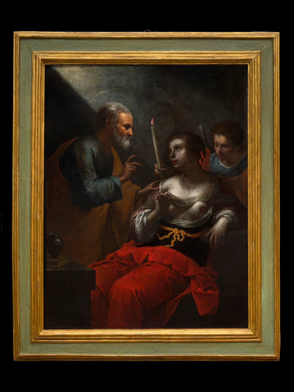 Giovanni Martinelli, Sant’Agata visitata in carcere da san Pietro (1645-1650 circa; olio su tela; Archivio Patrimonio Artistico Intesa Sanpaolo). Foto di Ottaviano Caruso Giovanni Martinelli, Sant’Agata visitata in carcere da san Pietro (1645-1650 circa; olio su tela; Archivio Patrimonio Artistico Intesa Sanpaolo). Foto di Ottaviano Caruso