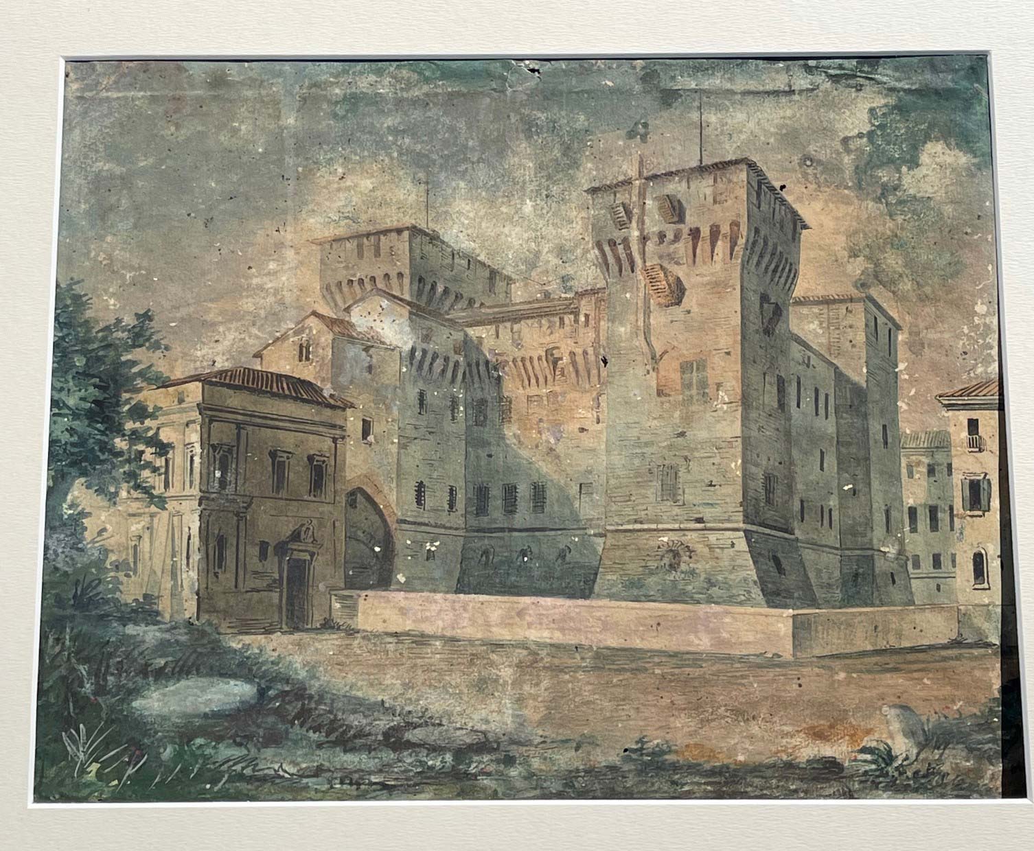 Mantua, el Palacio Ducal adquiere un importante dibujo del siglo XIX del Castillo de San Giorgio