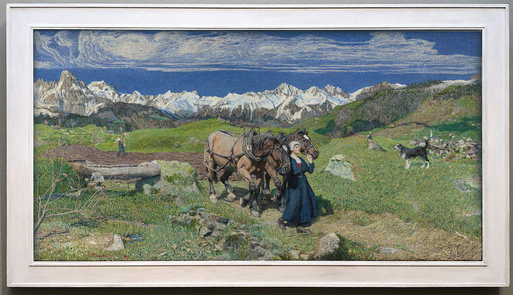 The painting with the new frame The painting with the new frame